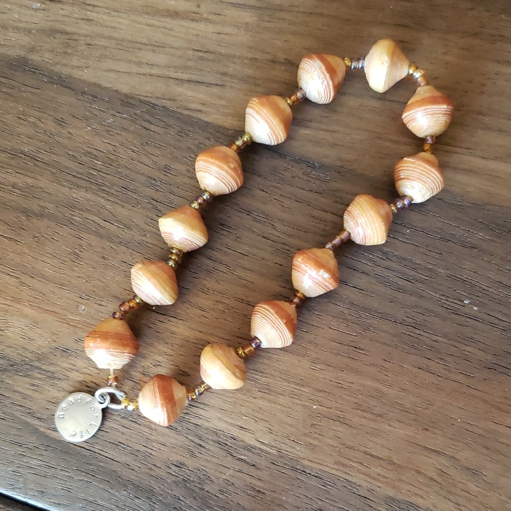 Bead For Life Rolled Paper Bead Handmade Bracelet